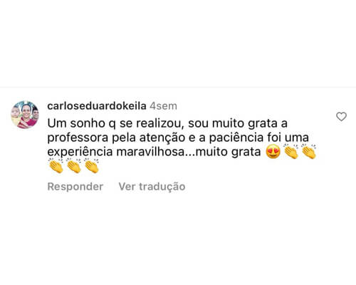 Depoimento de cliente